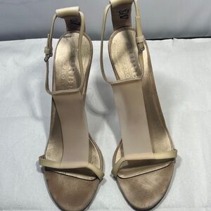 Burberry Cream Strappy Heels Authentic